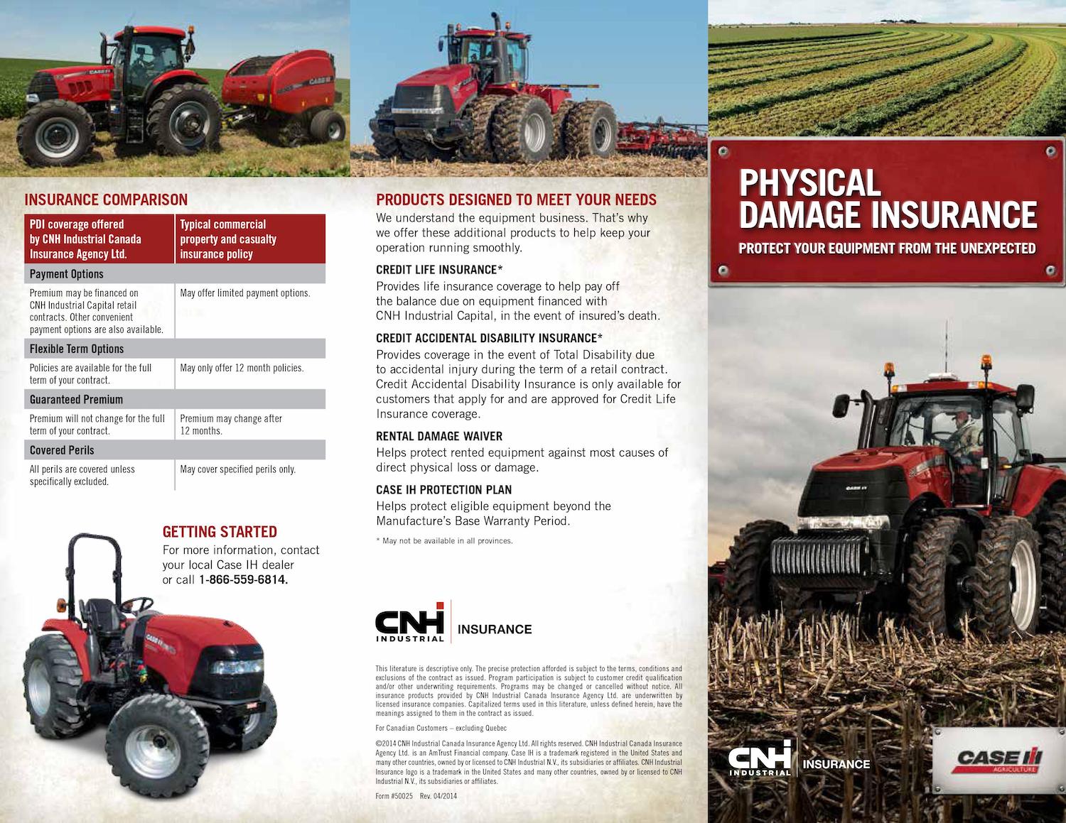 case ih damage insurance